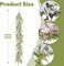 5.9FT Artificial Wildflower Garland with Daisy Lavender Jasmine Eucalyptus, Summer Floral Vine Garland for Mantle, Fireplace, Wedding, Wall, Front Door, Indoor Outdoor Home Decoration